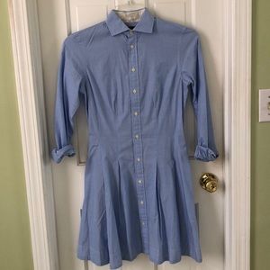 Ralph Lauren Polo Dress.  Button Down Blouse Style
